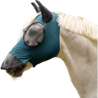 Produktbild von Fliegenmaske Twin Fit Flexi Plus Fliegenschutz in Türkis aus Polyamid und Elasthan