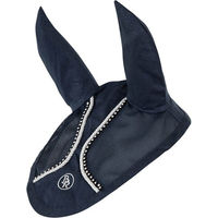 Produktbild von Fliegenmütze Glamour Chic mit Fliegenohren und Pony in Navy/Silver