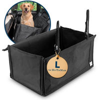 Produktbild von FLIPLINE Hunde-Autositz für mittlere Rassen, wasserfeste Hundebox aus Oxford-Gewebe, Schwarz, Größe L