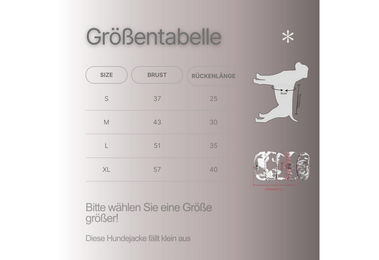 Produktbild von FLOCKI Pets Hundejacke gefüttert mit Leinenhaken aus Baumwolle für Hunde in verschiedenen Größen