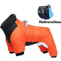 Produktbild von FLOCKI Pets™ Hundejacke Winterjacke für Hunde wasserabweisend mit Leinenhaken Orange