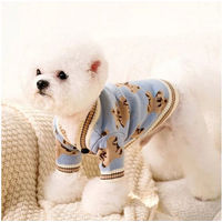 Produktbild von FLOCKI Pets Hundepullover Strickpullover mit Teddy-Bär Design in Blau