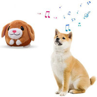 Produktbild von FLOCKI Pets Intelligenzspielzeug Bewegender Plüschball mit Soundeffekten für Hunde und Katzen Braun
