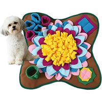 Produktbild von FLOCKI Pets Schnüffelteppich als Intelligenzspielzeug und Slow Feeder für Hunde und Katzen aus Fleece, waschbar