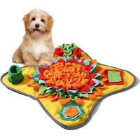 Produktbild von FLOCKI Pets™ Schnüffelteppich Slow Feeder Intelligenzspielzeug aus Fleece für Hunde und Katzen in Bunt/Gelb