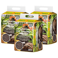 Produktbild von Floragard Schildkrötenerde und Terrariensubstrat für Reptilien 60 L (3 x 20 L) Braun - 3 x 20 l