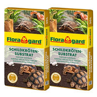 Produktbild von Floragard Schildkrötensubstrat natürliche Einstreu für Schildkröten und Reptilien 2x50l Braun - 2 x 50 l