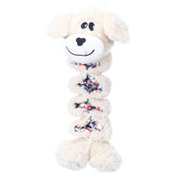 Produktbild von Floreo Flamingo Hundespielzeug aus Plüsch in Beige 14,5 x 9 x 32 cm