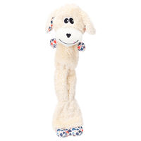 Produktbild von Floreo Flamingo Plüschspielzeug für Hunde in Beige 19 x 10 x 51 cm