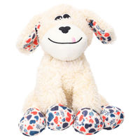 Produktbild von Floreo Flamingo Plüschspielzeug für Hunde in Beige 19 x 15 x 20 cm