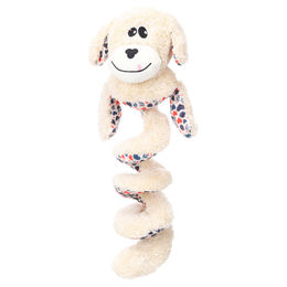 Floreo Flamingo Plüschspielzeug für Hunde mit Spirale in Beige, 17 x 12 x 40 cm – Bild 1 von 1