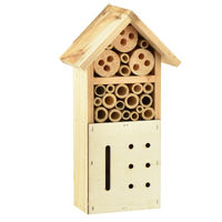 Produktbild von Floristik24 Nachhaltiges Insektenhotel aus Tannenholz Natur FSC-zertifiziert 13,5x8x26cm