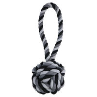 Produktbild von Floss Toss Extreme Rope Sling Hundespielzeug aus Baumwolle Grau Ø24 cm 60 cm