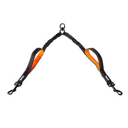 Floxik Doppelleine für Hunde aus Neopren Schwarz Größe S – Bild 1 von 5