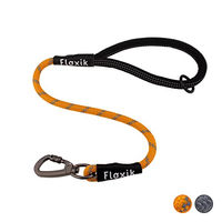 Produktbild von Floxik Kurzführer für Hunde orange aus Kletterseilmaterial Größe M