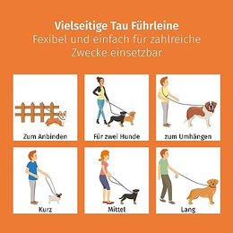 Floxik Premium Führleine für Hunde Grau Wasserabweisende Tauleine Größe L - 3 m – Bild 1 von 4