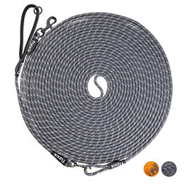 Floxik Schleppleine für Hunde Grau XL Wasserabweisende Seilleine - 5 m – Bild 1 von 6