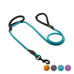 Floxik Tauleine für Hunde Türkis wasserabweisende Hundeleine aus Seilmaterial mit Kurzhalter – Bild 1 von 9