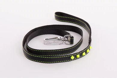 Produktbild von Fluoreszierende Hundeleine aus Gurtband von Martin Sellier in Schwarz
