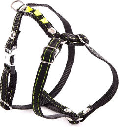 Produktbild von Fluoreszierendes Hundegeschirr Martin Sellier aus Nylon in Gelb-Schwarz 10/30-40 cm