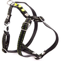 Produktbild von Fluoreszierendes Hundegeschirr Martin Sellier aus Nylon in Gelb-Schwarz 15/35-45 cm