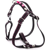 Produktbild von Fluoreszierendes Hundegeschirr Martin Sellier aus Nylon in Schwarz oder Rosa 15/35-45 cm