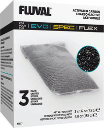 Fluval Aktivkohle Filtereinsatz für Fisch Aquarien SPEC EVO FLEX 3 Stück - 1 Stk. – Bild 1 von 9