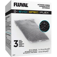 Produktbild von Fluval Aktivkohle Filtereinsatz für Fisch Aquarien SPEC EVO FLEX 3 Stück - 1 Stk.