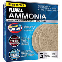 Produktbild von Fluval Ammoniak Entferner Pads für Fisch Außenfilter FX4 FX5 und FX6 3er Pack