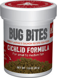Fluval Bug Bites Cichliden Granulat mit Insekten und Lachs für Süßwasserfische 45 g - 45 g – Bild 1 von 6