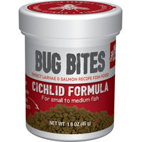 Produktbild von Fluval Bug Bites Cichliden Granulat mit Insekten und Lachs für Süßwasserfische 45 g - 45 g