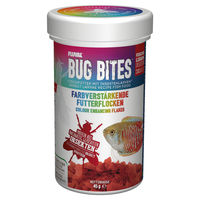 Produktbild von Fluval Bug Bites Farbverstärkendes Fischfutter für Tropenfische mit Insekten und Garnele 250ml - 250 ml