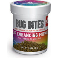Produktbild von Fluval Bug Bites Fischfutter für Tropenfische mit Insekten und Lachs, farbverstärkendes Granulat, 45 g - 45 g