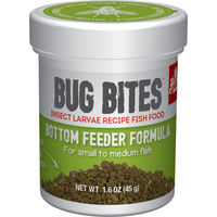 Produktbild von Fluval Bug Bites Fischfutter Granulat mit Insekten und Lachs für Bodenfische 45 g - 45 g