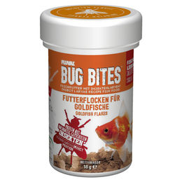 Produktbild von Fluval Bug Bites Goldfish Flakes Fischfutter für Goldfische mit Insekten Hering und Lachs ohne Konservierungsstoffe 100 ml