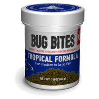 Produktbild von Fluval Bug Bites Tropical Granules Insektenbasiertes Fischfutter für Tropenfische 45g - 45 g