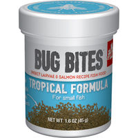 Produktbild von Fluval Bug Bites Tropische Fische Mikrogranulat Insektenbasiertes Futter mit Lachs 45 g - 45 g
