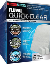 Fluval Quick-Clear Feinfilterpads aus Polyester für Fisch Außenfilter 6er Pack – Bild 1 von 3