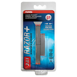 Fluval Razor Algenmagnet-Scheibenreiniger mit Edelstahlklinge in Schwarz/Rot/Silber - 1 Stk. – Bild 1 von 8
