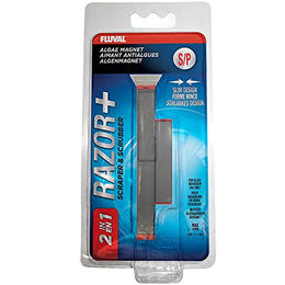 Fluval Razor Algenmagnetreiniger mit Edelstahlklinge in Schwarz/Rot klein - 1 Stk. – Bild 1 von 4