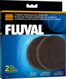 Fluval Schaumstoffpatrone mit Aktivkohle für Fisch Außenfilter FX4 FX5 und FX6 2er Pack – Bild 1 von 4