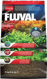 Fluval Stratum Süßwasser Bodensubstrat für Pflanzen, Garnelen und Tropenfische, Braun, 4 kg - 4 kg – Bild 1 von 11