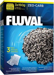 Fluval Zeo-Carb Aktivkohle und Ammoniak-Entferner für Süßwasser Fisch Filtermedium 450g - 3 x 150 g – Bild 1 von 9