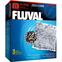 Produktbild von Fluval Zeo-Carb Filtermedium für Fisch-Stufenfilter 390g 3er Pack - 3 x 130 g