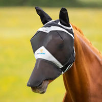 Produktbild von FlyGuard Pro Fliegenmaske für Pferde aus feinem Netz mit Ohren und Nase