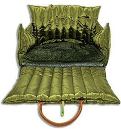Flying Dog 3-in-1 Hundetasche Sunny als Tragetasche, Autositz und Reisebett für kleine Hunde bis 10 kg in Olivgrün – Bild 1 von 13