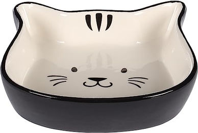 Fofa Flamingo Keramik Futternapf für Katzen Schwarz-Weiß 250ml - 250 ml – Bild 1 von 5
