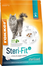 Produktbild von Fokker Cat Steri-Fit Katzenfutter Huhn für kastrierte Katzen Adult 10 kg