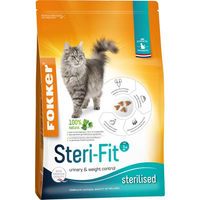 Produktbild von Fokker Cat Steri-Fit Katzenfutter Huhn für kastrierte Katzen Adult 10 kg