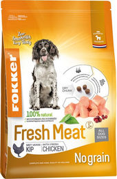 Produktbild von Fokker Fresh Meat Trockenfutter Huhn und Lachs für Katzen Adult Getreidefrei 13 kg